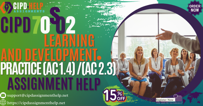 7OS02 Learning and Development practice (AC 1.4) and (AC 2.3)