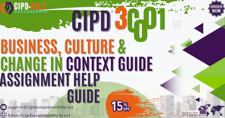 CIPD 3CO01 Business, Culture and Change in Context Guide