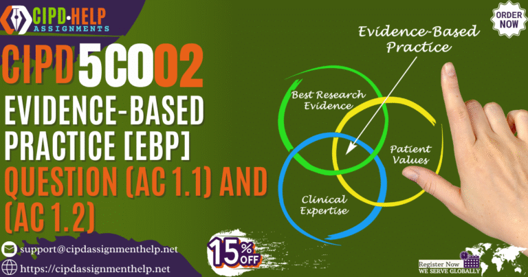 5CO02 Evidence-based Practice Question (AC 1.1) and (AC 1.2)