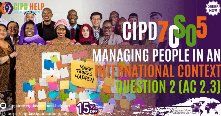 7OS05 Managing people in An International Context Question 2 (AC 2.3)